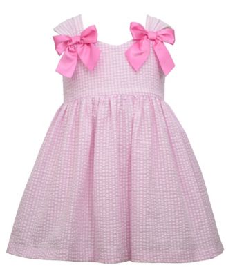Bonnie Jean Toddler Girls Shirred Strap Waistline Seersucker Dress - Macy's
