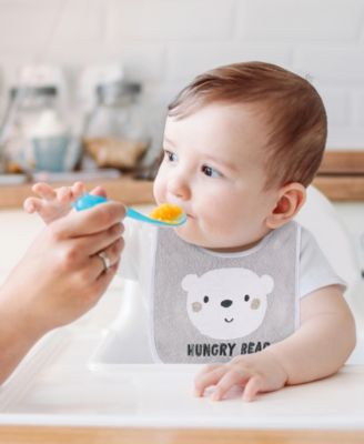 Cotton Baby Bibs for Girls or Boys, 8 Pack, Green, Blue, Yellow