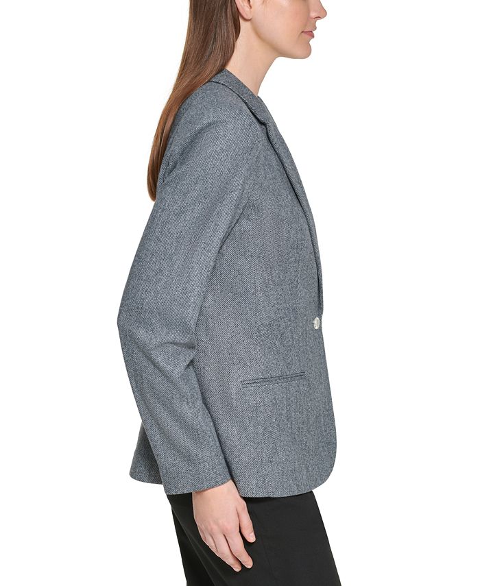Calvin Klein One Button Blazer Macy's