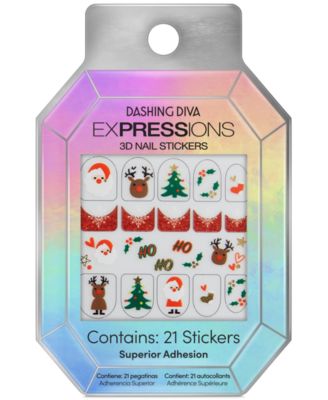 Dashing Diva - Expressions 3D Nail Stickers - Team Santa