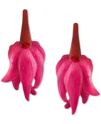 Bar III - Colored Flower Statement Earrings