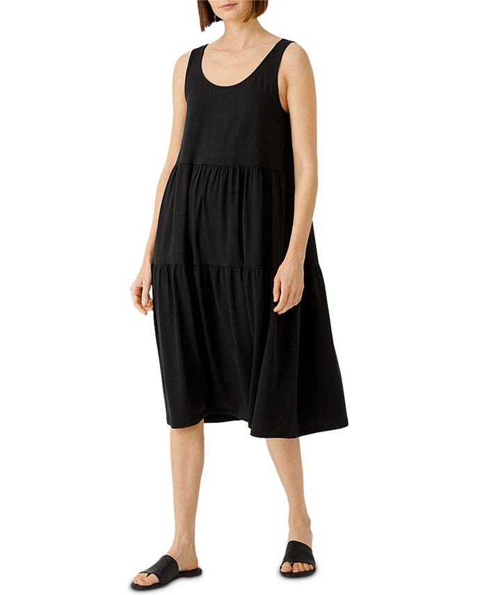 Eileen Fisher Tiered Dress - Macy's