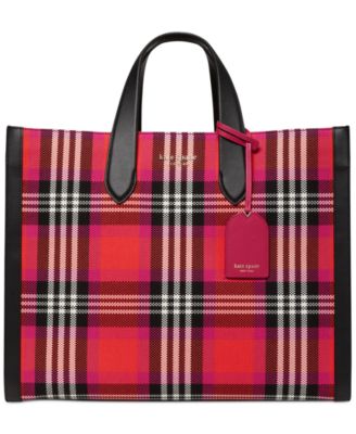 kate spade plaid tote