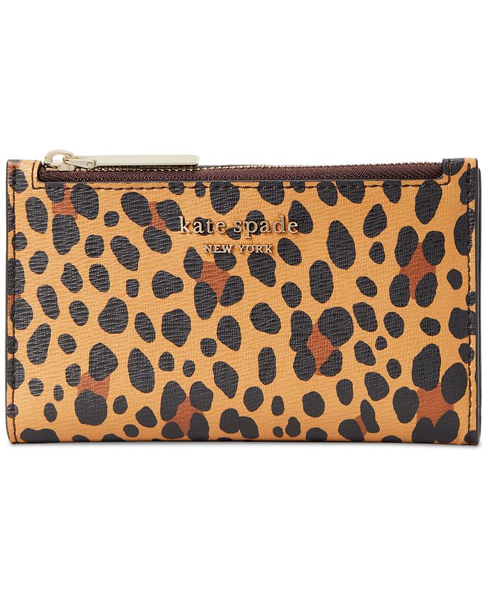 kate spade new york Spencer Leopard Small Slim Bifold Wallet & Reviews -  Handbags & Accessories - Macy's