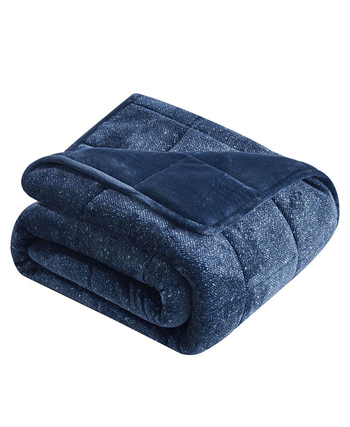 Dream Theory Velvet to Velvet Weighted Throw Blanket, 10 lb Macy's