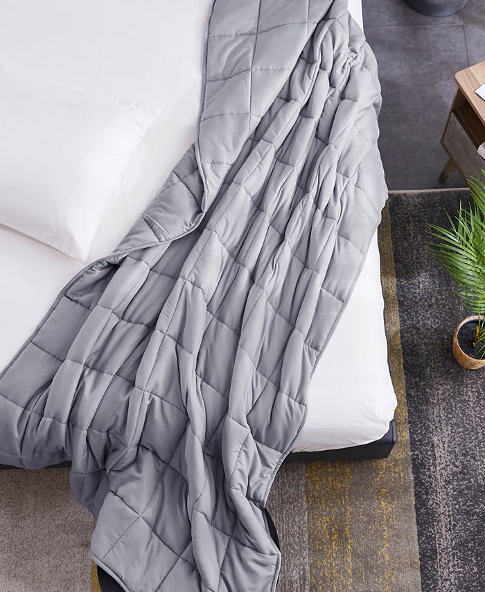 PUR & CALM SILVADUR Antimicrobial Microfiber Weighted Blanket, 12 lb