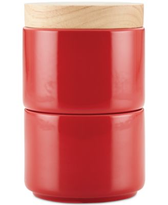 Ceramic Stacking Spice Box Set with Lid, 2-Piece