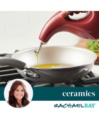 Ceramic EVOO Oil and Vinegar Dispensing Bottle, 24-Ounce