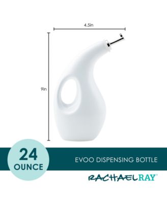 Ceramic EVOO Oil and Vinegar Dispensing Bottle, 24-Ounce