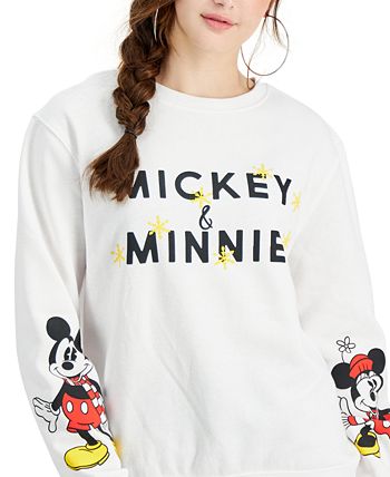 Disney - Juniors' Mickey & Minnie Sweatshirt