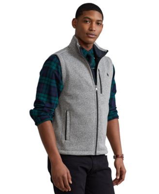 mens fleece vest jacket