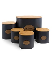 Kitchen Food Storage and Organization Canister, Set of 5