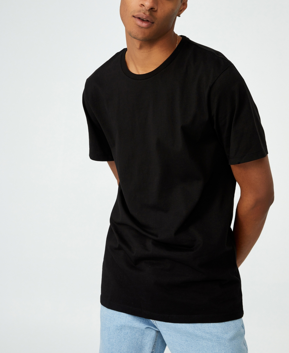 Shop Cotton On Men's Regular Fit Crew T-shirt In Black