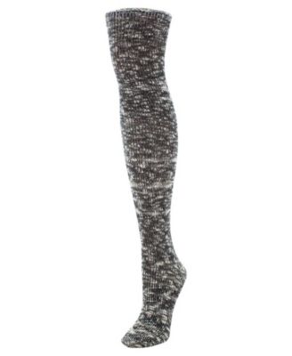 Women's Slub Cable Knit Over The Knee Socks