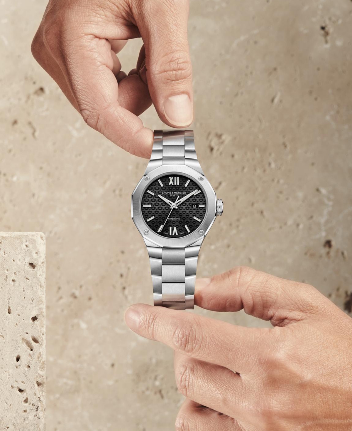 Shop Baume & Mercier Men's Swiss Automatic Stainless Steel Bracelet Watch 42mm In No Color