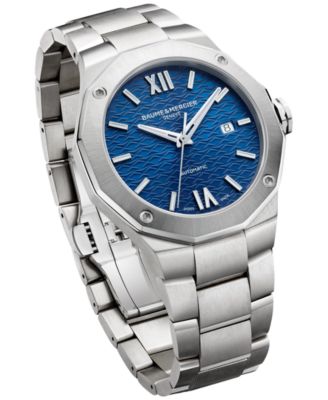 Men's Swiss Automatic Stainless Steel Bracelet Watch 42mm