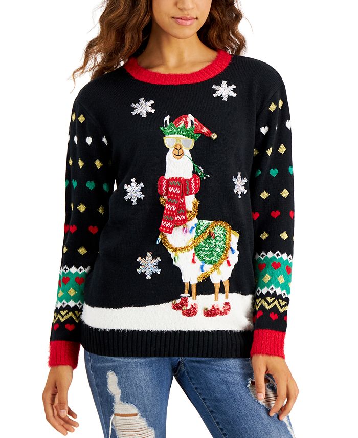 Holiday discount llama sweater