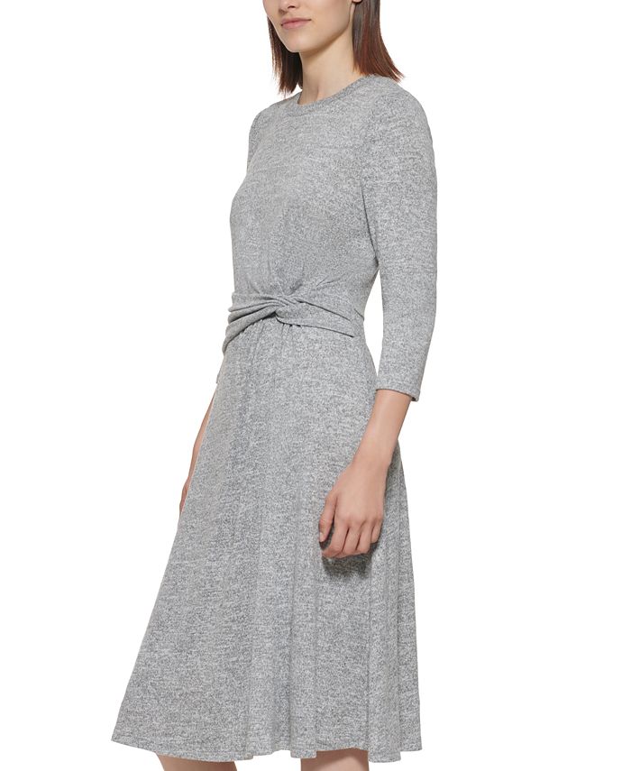 calvin klein ruched gown