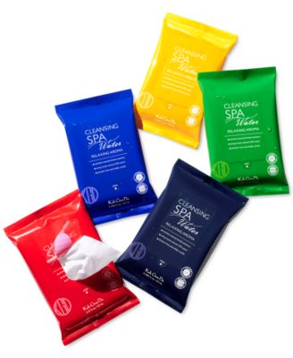 5-Pc. Spa Cleansing Water Cloths Relaxing Aromas Set