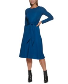 Tie-Waist Midi Dress