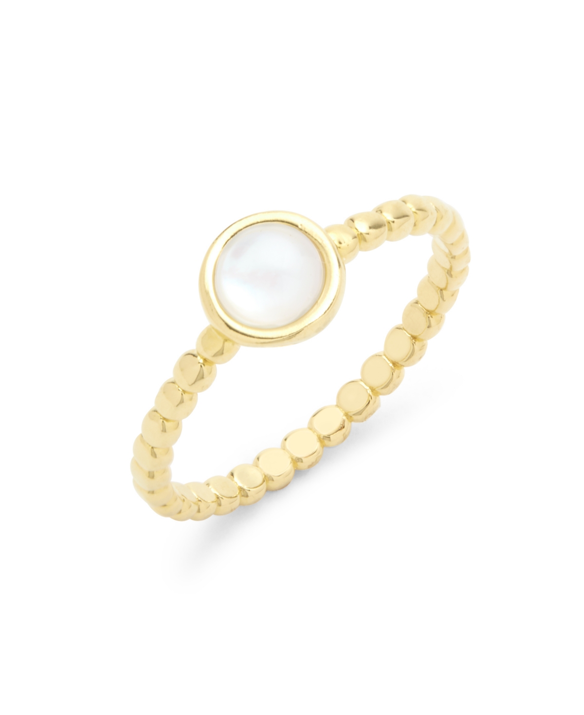 Lane 14K Gold Plated Mother of Pearl Ring - Gold-Plated