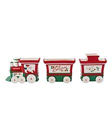 Winterberry Exclusive Candy Dish Train Set, 3 Pieces