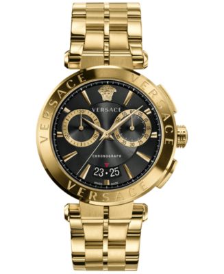 Versace Men's Swiss Chronograph Aion Gold Ion Plated Stainless