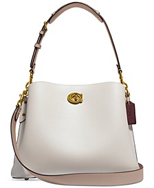 Willow Shoulder Bag In Colorblock Leather