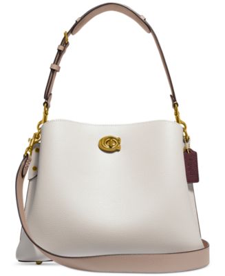 COACH Pebble Leather Willow Shoulder Bag with Convertible Straps - Macy's