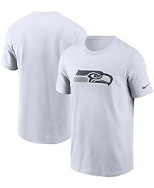 Men's White Seattle Seahawks Primary Logo T-shirt