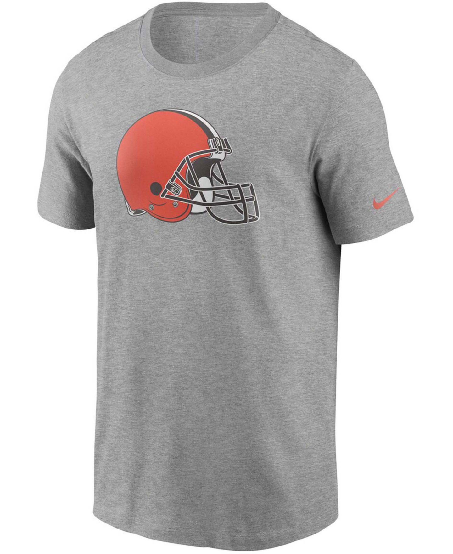 Мужская футболка Nike Heathered Gray Cleveland Browns Primary Logo — фото 2