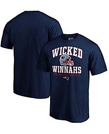 Men's Navy New England Patriots Hometown Wicked Win T-shirt