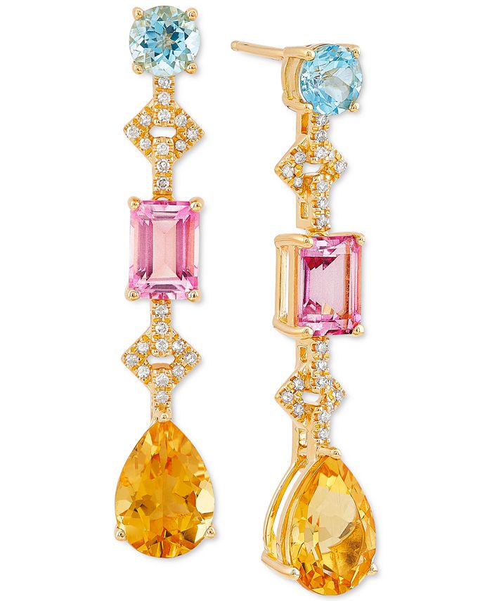 Macy s Multi Gemstone 7 1 4 ct. t.w. Diamond 1 5 ct. t.w
