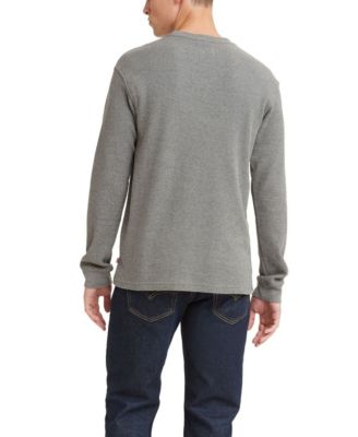 Men's Waffle Knit Thermal Long Sleeve T-Shirt