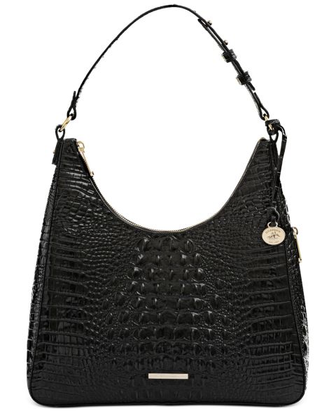 Женская сумка Brahmin Tabitha Medium Leather Shoulder, цвет: Чёрный