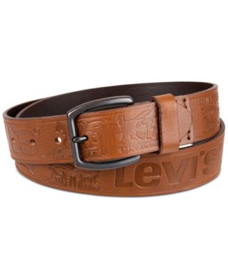 levi's tan leather belt