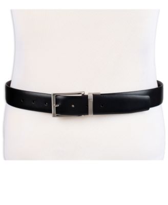 Men’s Two-In-One Feather Edge Reversible Dress Belt