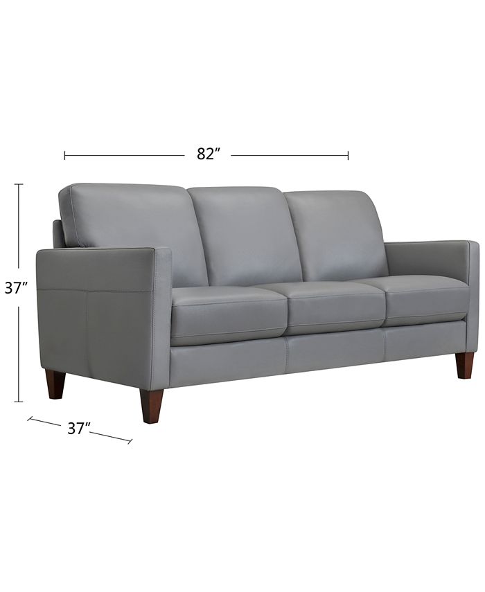 Furniture Tonie 82" Leather Sofa, Created for Macy's & Reviews