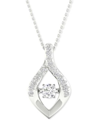 twinkling diamond star necklace