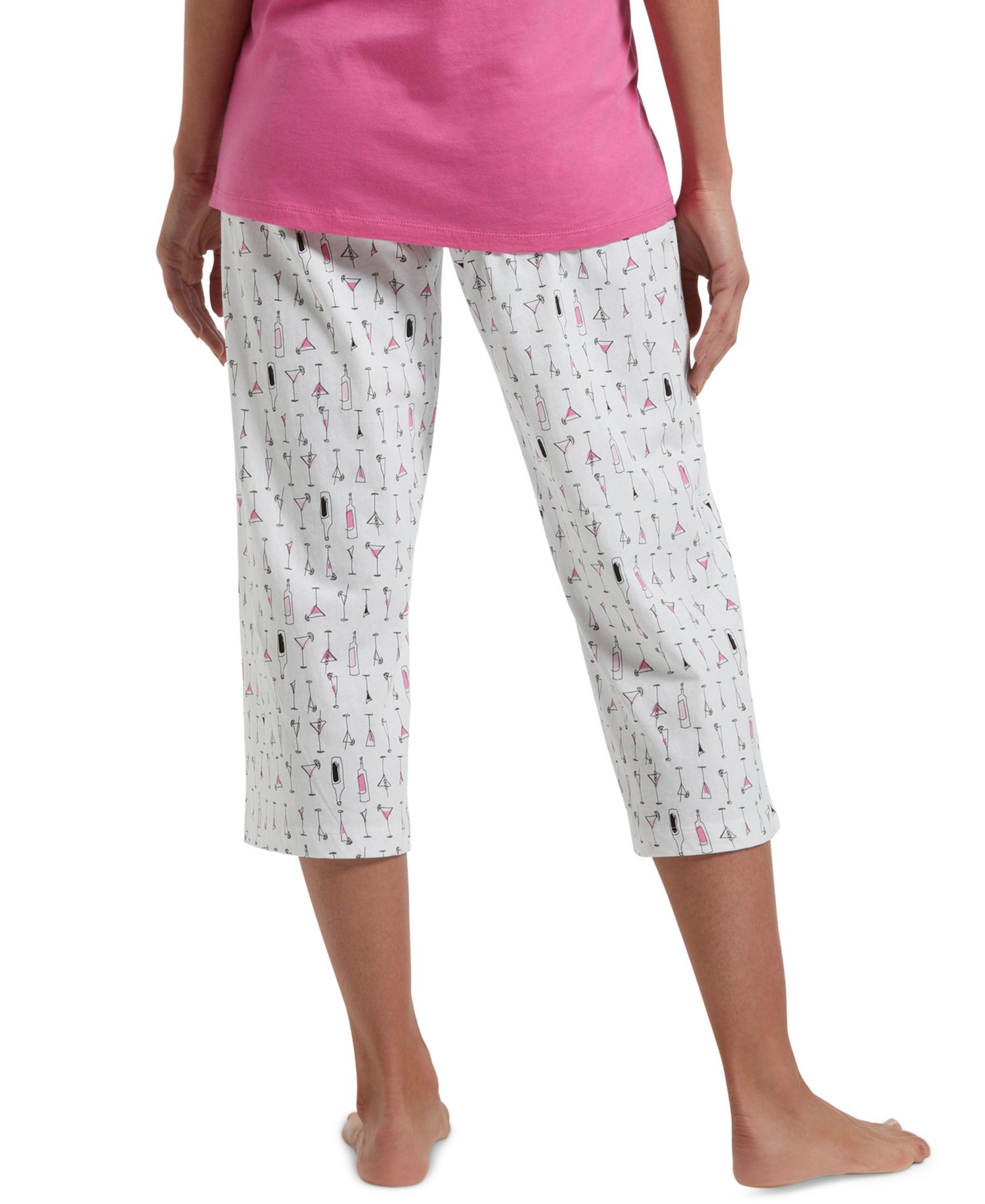 Women's Sleepwell Printed Knit Capri Pajama Pant Made with Temperature Regulating Technology