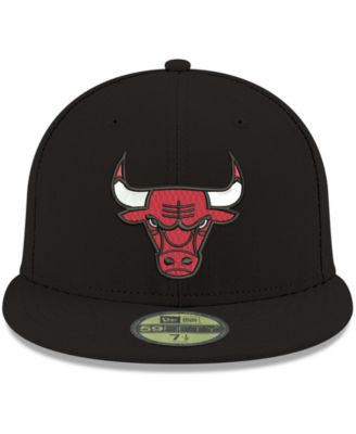 Men's Black Chicago Bulls Official Team Color 59FIFTY Fitted Hat