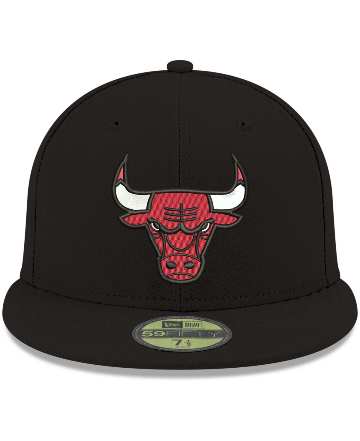 New Era Men's Black Chicago Bulls Official Team Color 59FIFTY Fitted Hat