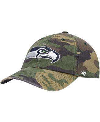 '47 Brand - Men's Camo Seattle Seahawks Woodland Clean Up Adjustable Hat