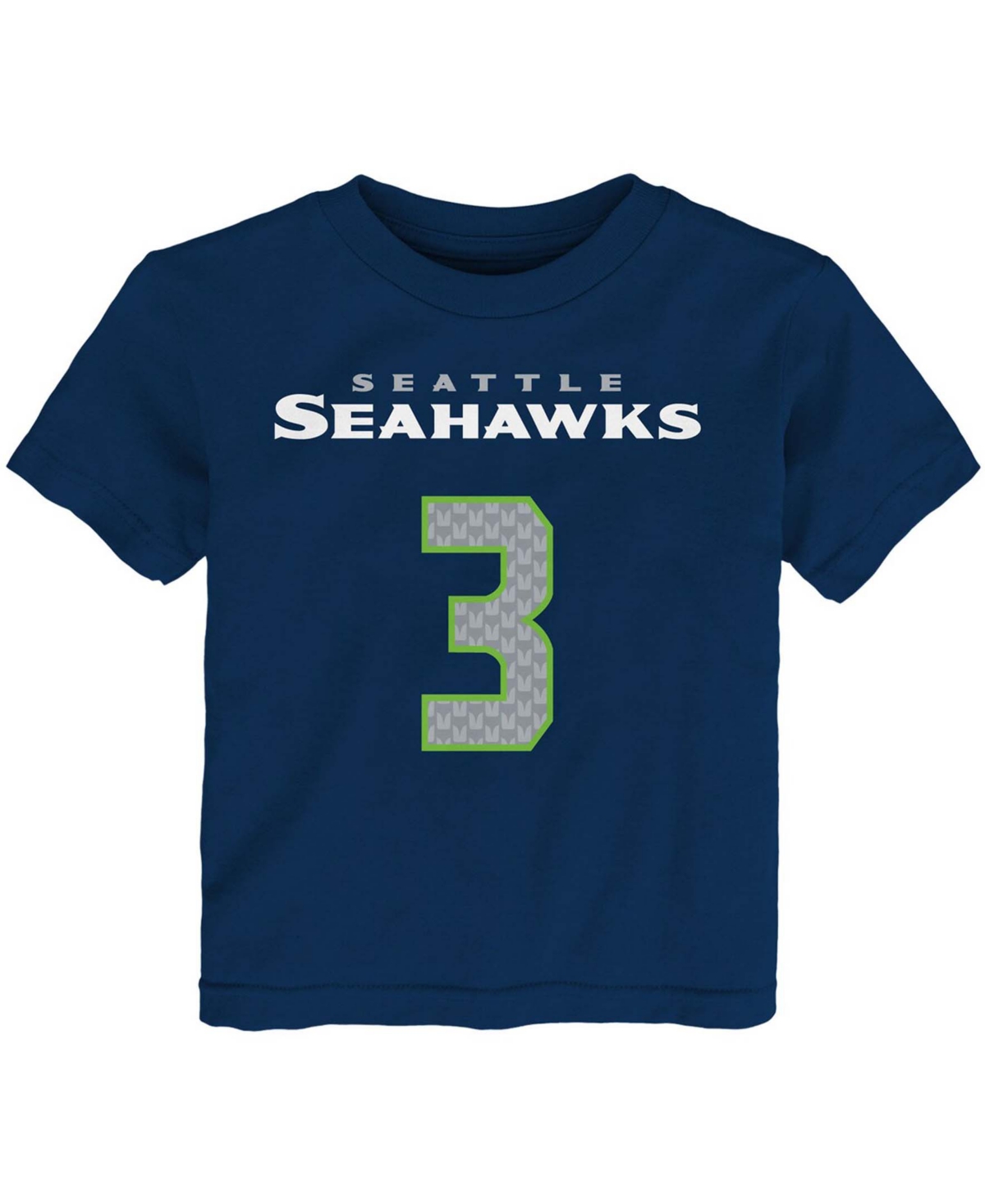 Shop Outerstuff Big Boys And Girls Seattle Seahawks Mainliner Name And Number T-shirt In Navy