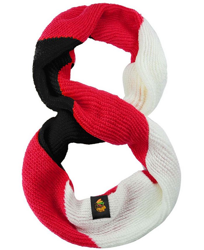 Forever Collectibles - Women's Chicago Blackhawks Colorblock Knit Infinity Scarf