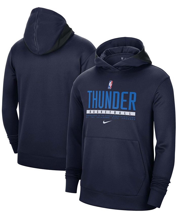Nike - Men's Oklahoma City Thunder Spotlight On Court Practice Performance Pullover Hoodie