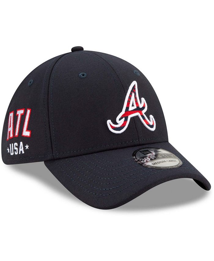 Atlanta Braves - Navy Trucker Hat, 47 Brand