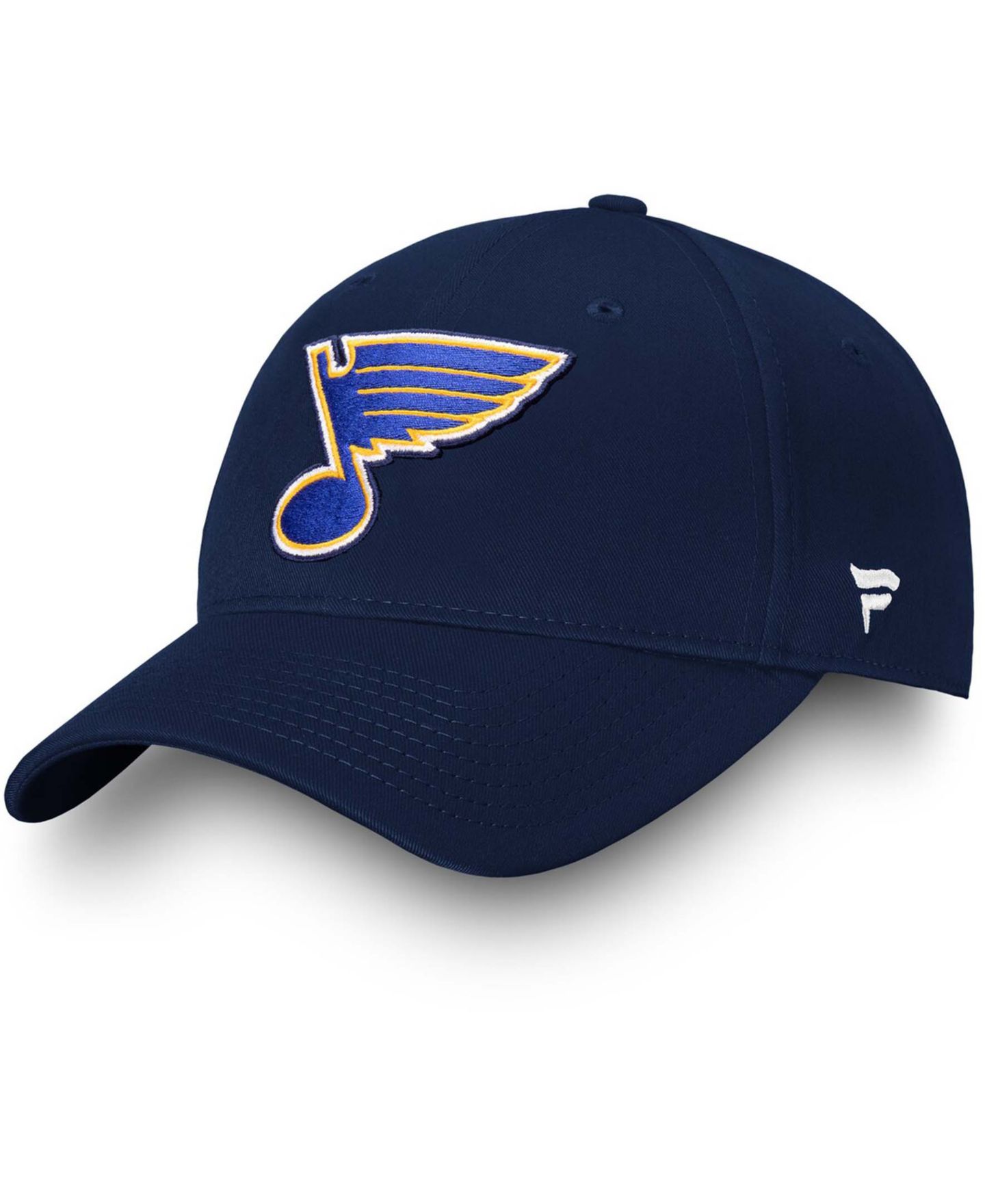 Мужская кепка Authentic NHL Apparel Fanatics Branded Navy St. Louis Blues Core Adjustable Hat — фото 5