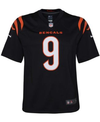 Big Boys and Girls Joe Burrow Cincinnati Bengals Game Jersey