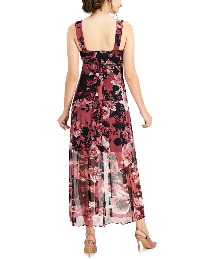 Connected Printed High-Low Midi Dress - Macy's